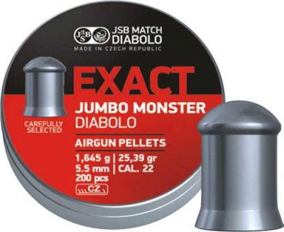 Пули JSB Exact Jumbo Monster 5,52 мм 1.645 гр. (200 шт/уп)