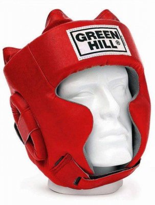 Шлем боксерский ''SPARRING'' Green Hill (красный)