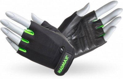 Перчатки для фитнеса Mad Max Rainbow MFG-251 Black-Green