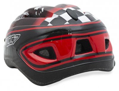 Шлем защитный с регулировкой детский Maraton Falcon черно-красный