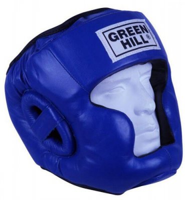Шлем боксерский ''SPARRING'' Green Hill (синий)
