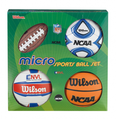 Набор из 4-х мини-мячей Wilson MICRO SPORTS 4BALL KIT SS14