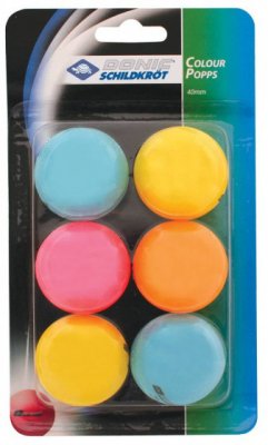 Мячи для настольного тенниса Donic Color Popps 6шт.