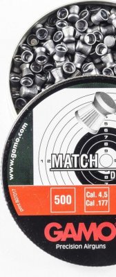 Пули Gamo Match (0.49 г, кал. 4.5 мм) 500 шт.