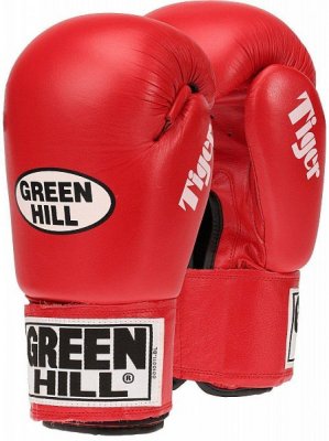 Боксерские перчатки "Tiger" Green Hill (без выделенной ударной поверхности) красный