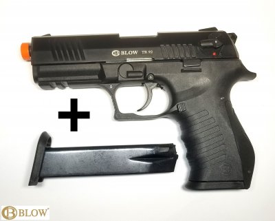 Стартовый пистолет BLOW TR-92 (черный) + магазин