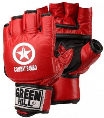 Перчатки для боевого самбо "CFBM-2085" Green Hill (красные)