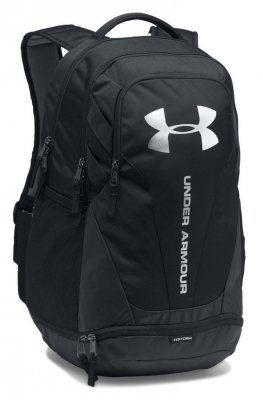 Рюкзак Under Armour Hustle 3.0 Backpack черный с белым логотипом UNI