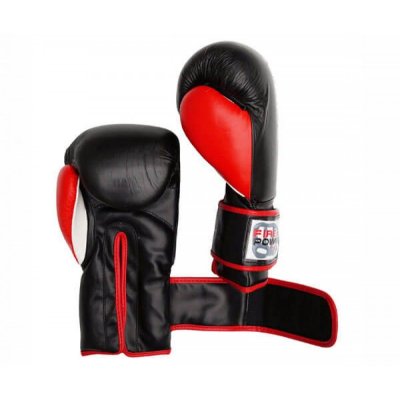 Боксерские перчатки FirePower FPBG9 (черно-красные)