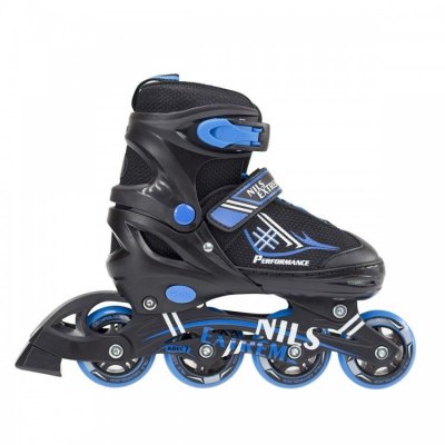 Роликовые коньки (набор) Nils Extreme NH7104A 2 в 1 Black/Blue