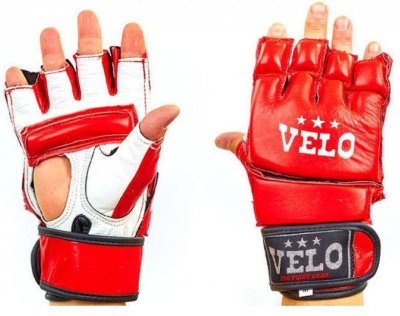 Перчатки для смешанных единоборств MMA VELO ULI-4026 красные
