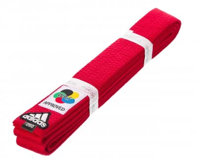 Пояс для кимоно Adidas Elite WKF красный