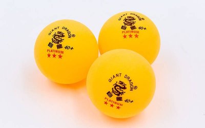 Мячи для настольного тенниса GIANT DRAGON PLATINUM 40+3* ( 6 шт.)