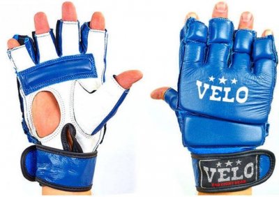 Перчатки для смешанных единоборств MMA VELO ULI-4026 синие
