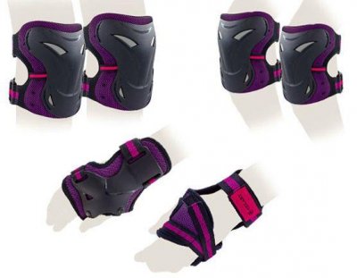 Защита для роллеров Zelart Sport Super Active Black-violet  подростковая