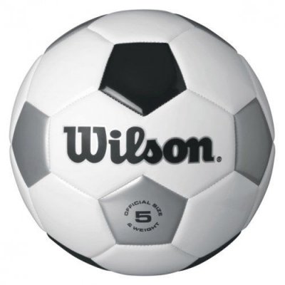Мяч футбольный Wilson TRADITIONAL WH/BL/SI SZ4 SS19